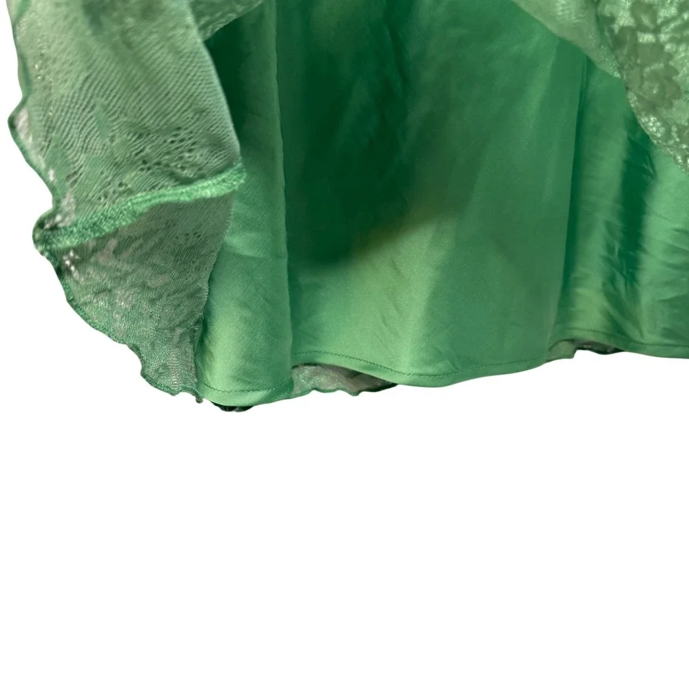 Abercrombie & Fitch Julia Green Slip Lace Maxi Cottagecore Dress Wedding Guest
